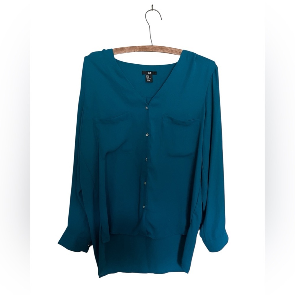 H&M Elegant Teal Blouse